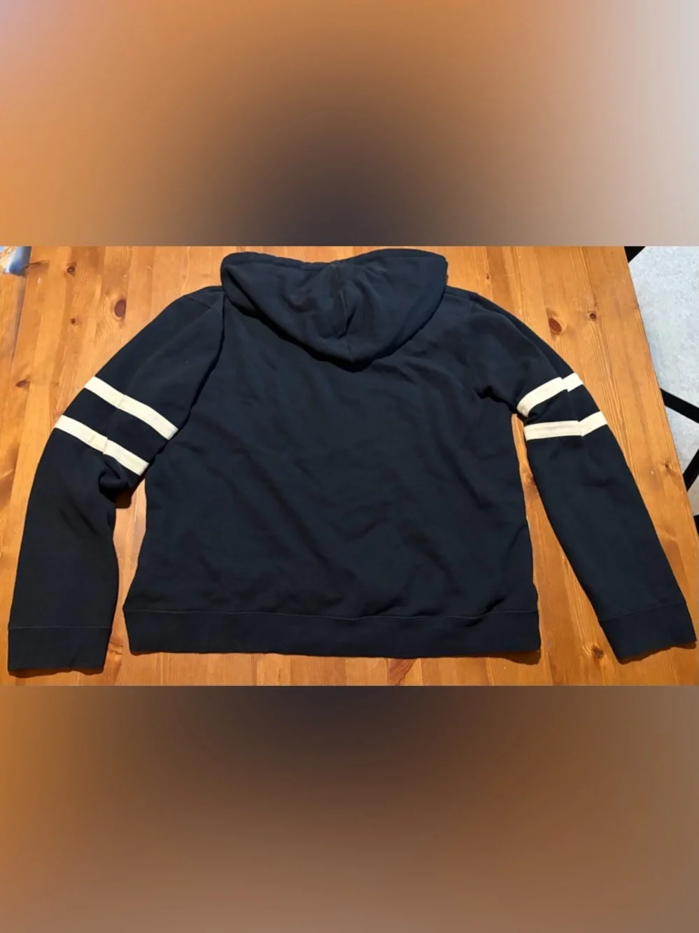 OTS Pittsburgh Steelers Women’s Lace-Up Hoodie with Striped Sleeves - Picture 4 of 4